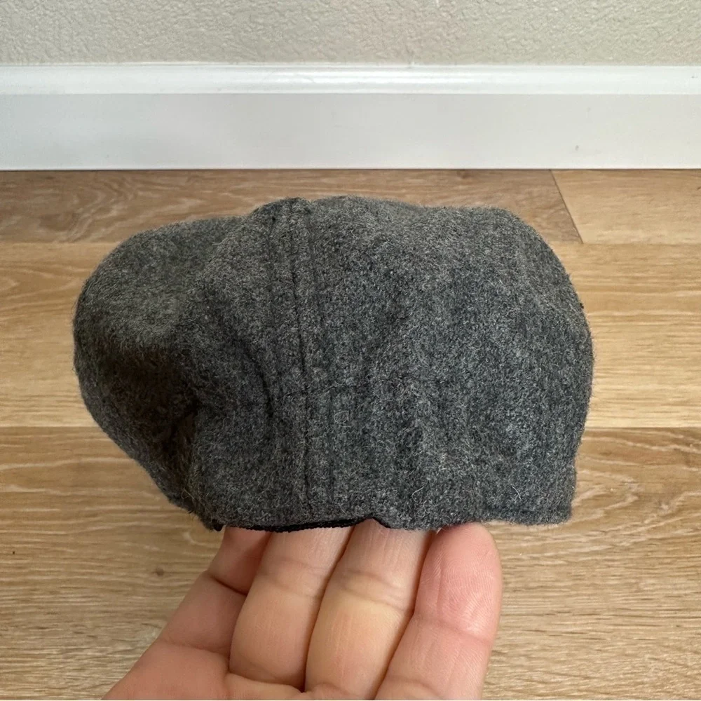 Gap Kids Wool Blend Dark Gray Paperboy Beret Hat, Size S/M